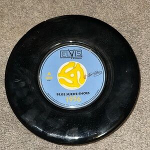 Elvis Presley enterprises blue suede shoes plate saucer